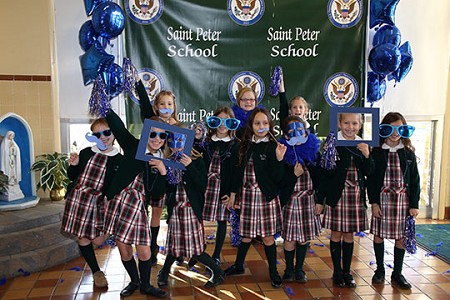 Big turnout as community joins celebration of St. Peter School’s National Blue Ribbon