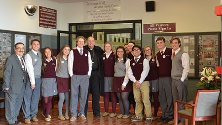 Burlington and Mercer County schools open Catholic Schools Week with Bishop O’Connell