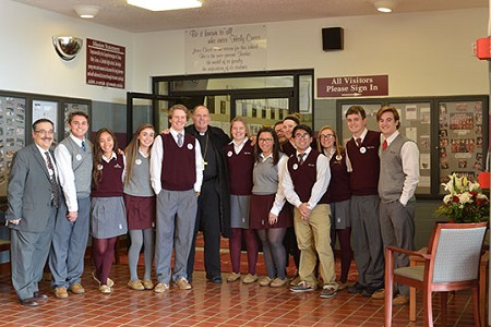 Burlington and Mercer County schools open Catholic Schools Week with Bishop O'Connell