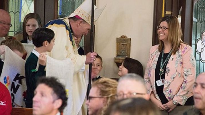 Bishop wraps up Catholic Schools Week with visit to Point Pleasant Beach school