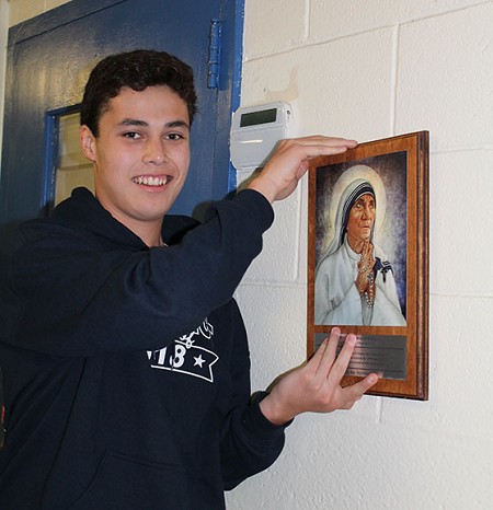 New saint plaques adorn St. Benedict School