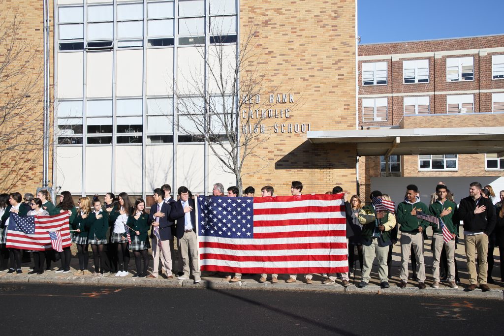 Red Bank Catholic pays respects to young military alumnus